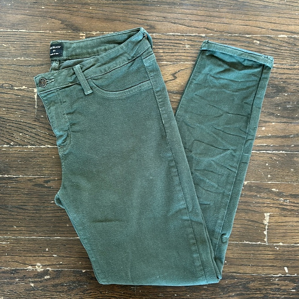 Just Black skinny jeans green